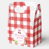 She's Ready To Pop! Cherry Soda Pop Baby Shower Bedankdoosjes (Geopend)