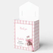 She's Ready To Pop Pink Bow Baby Shower Bedankdoosjes (Geopend)