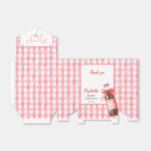 She's Ready To Pop Red Bow Baby Shower Bedankdoosjes (Uitgevouwen)