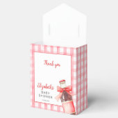 She's Ready To Pop Red Bow Baby Shower Bedankdoosjes (Geopend)