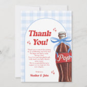 She's Ready to Pop Soda Baby Shower Bedankkaart (Voorkant)