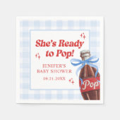 She's Ready to Pop Soda Baby Shower Servet (Voorkant)