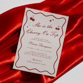 She's The Cherry On Top Bridal Shower Kaart