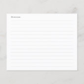 She's Tying the Knot Black Bow Bridal Recipe Card (Achterkant)