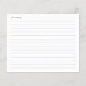 She's Tying the Knot Black Bow Bridal Recipe Card (Achterkant)