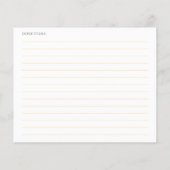 She's Tying the Knot Black Bow Bridal Recipe Card (Achterkant)