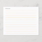 She's Tying the Knot Bow Bridal Recipe Card (Achterkant)