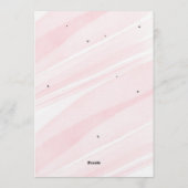 She's tying the knot Bridal shower Bow pink Kaart (Achterkant)