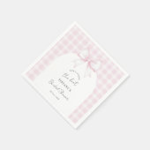 She's Tying The Knot Elegant Bow Bridal Shower Servet (Hoek)