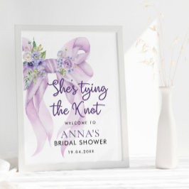 Shes Tying the Knot Floral Vrijgezellenfeest Poster