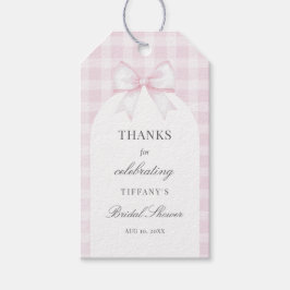 She's Tying The Knot Pastel Pink Bow Bridal Shower Cadeaulabel