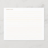 She's Tying the Knot Pink Bow Bridal Recipe Card (Achterkant)