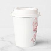 She's Tying The Knot Pink Bow Papieren Bekers (Rechts)