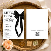 She's Tying The Knot QR Code Bridal Shower  Kaart