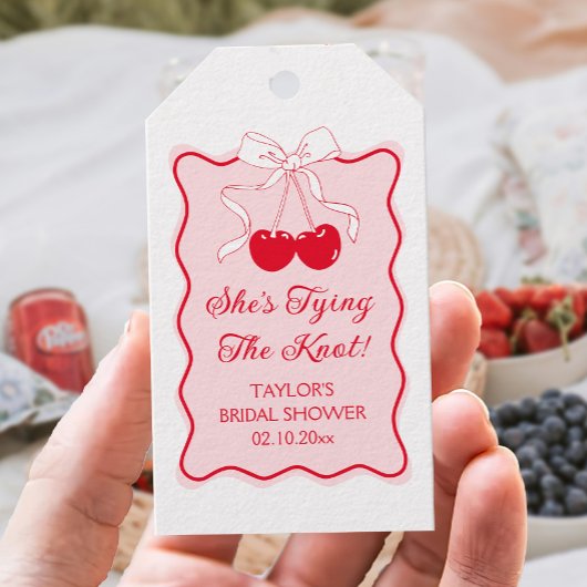 Shes Tying the Knot Vrijgezellenfeest Cadeaulabel