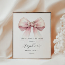 Shes Tying The Knot Vrijgezellenfeest Welkom Poster