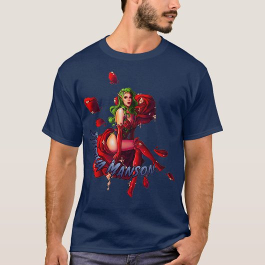 Shesha Manson Fantasy Elf Drag Queen Roos Look T-shirt (Voorkant)