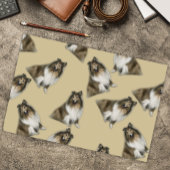 Shetland Collie Canine Metgezellen Tissuepapier