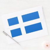 shetland etnische vlag schotland brits rechthoekige sticker (Envelop)