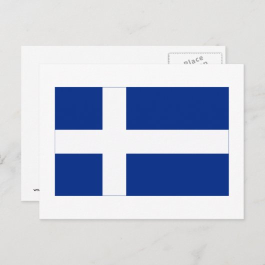 Shetland Flag Briefkaart (Voorkant / Achterkant)