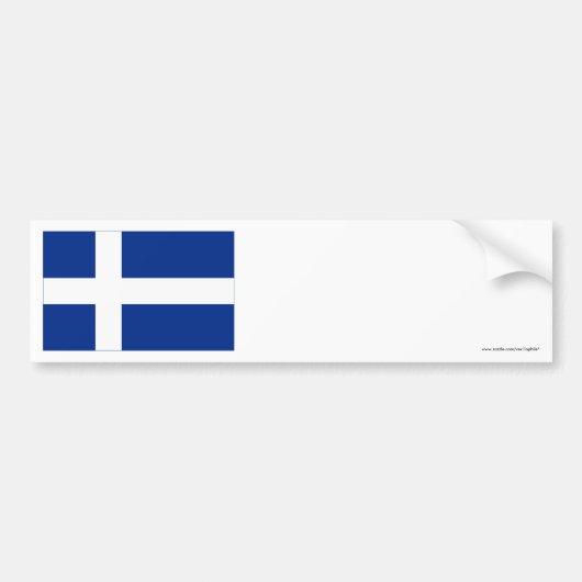 Shetland Flag Bumpersticker (Voorkant)