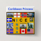 Shetland Flag Button (Voorkant)