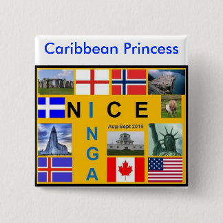 Shetland Flag Button