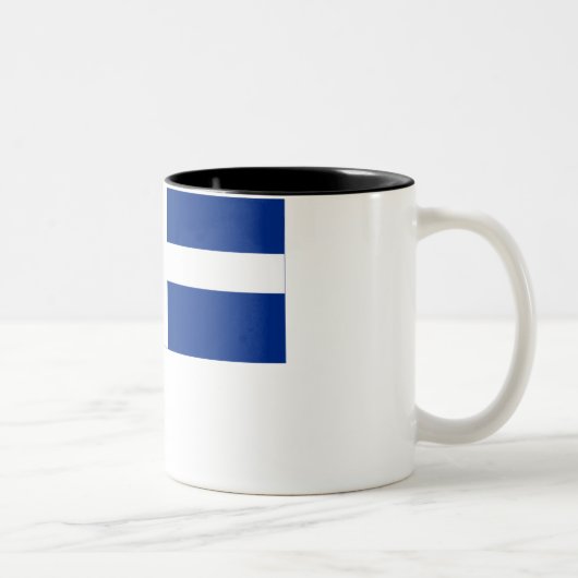 Shetland Flag Tweekleurige Koffiemok (Rechts)