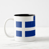 Shetland Flag Tweekleurige Koffiemok (Links)