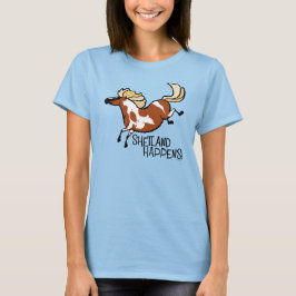 Shetland gebeurt! Cave Pony Women's T-shirt