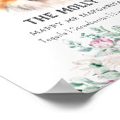 Shetland herdershond handtekening Drink teken Poster (Hoek)