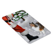 Shetland herdershond met Kerstmis Magneet (Rechterzijde)
