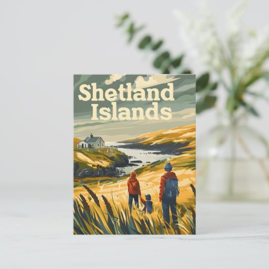 Shetland Islands Travel en Briefkaart (Staand voorkant)