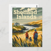 Shetland Islands Travel en Briefkaart (Voorkant / Achterkant)