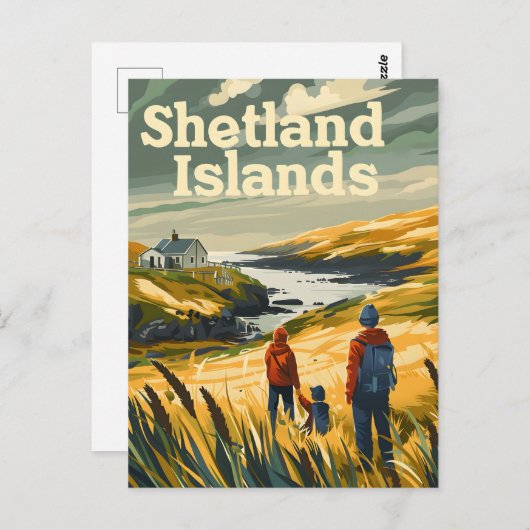 Shetland Islands Travel en Briefkaart (Voorkant / Achterkant)