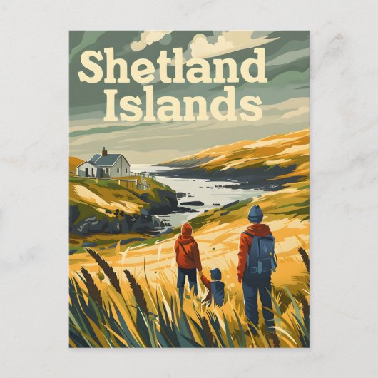 Shetland Islands Travel en Briefkaart (Voorkant)