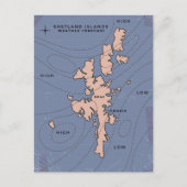 Shetland Islands Weersverwachting kaart (Voorkant)