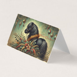 Shetland Pony Christmas Kaart