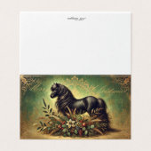 Shetland Pony Christmas Kaart (Buitenkant ongevouwen)