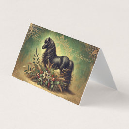 Shetland Pony Christmas Kaart