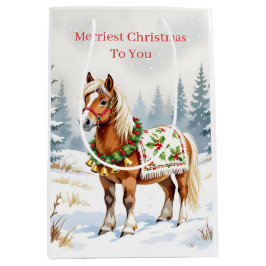 Shetland Pony Christmas Medium Cadeauzakje