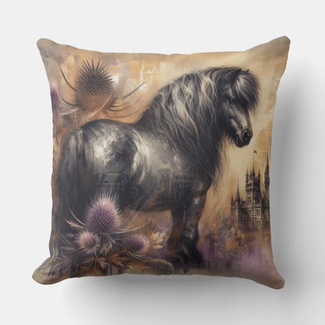 Shetland Pony Cushion Kussen (Voorkant)