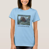 Shetland Pony Dames Baby Doll T-Shirt (Voorkant)