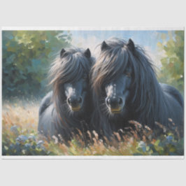 Shetland Pony Decoupage tissuepapier