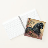 Shetland Pony Floral  Spiral Bound Notitieboek (Binnen)