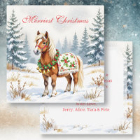 Shetland Pony gepersonaliseerde kerst