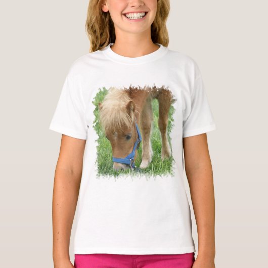 Shetland Pony Girl's T-Shirt (Voorkant)