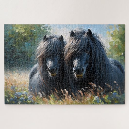 Shetland Pony Jigsaw Puzzle Legpuzzel (Horizontaal)
