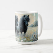 Shetland Pony (Koffie Mok No2) Set van zes Shetlan (Voorkant rechts)