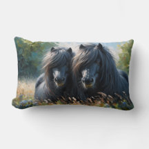 Shetland Pony Lumbar Cushion